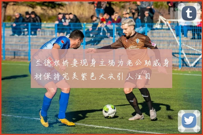 兰德尔娇妻现身主场为老公助威身材保持完美紫色大衣引人注目
